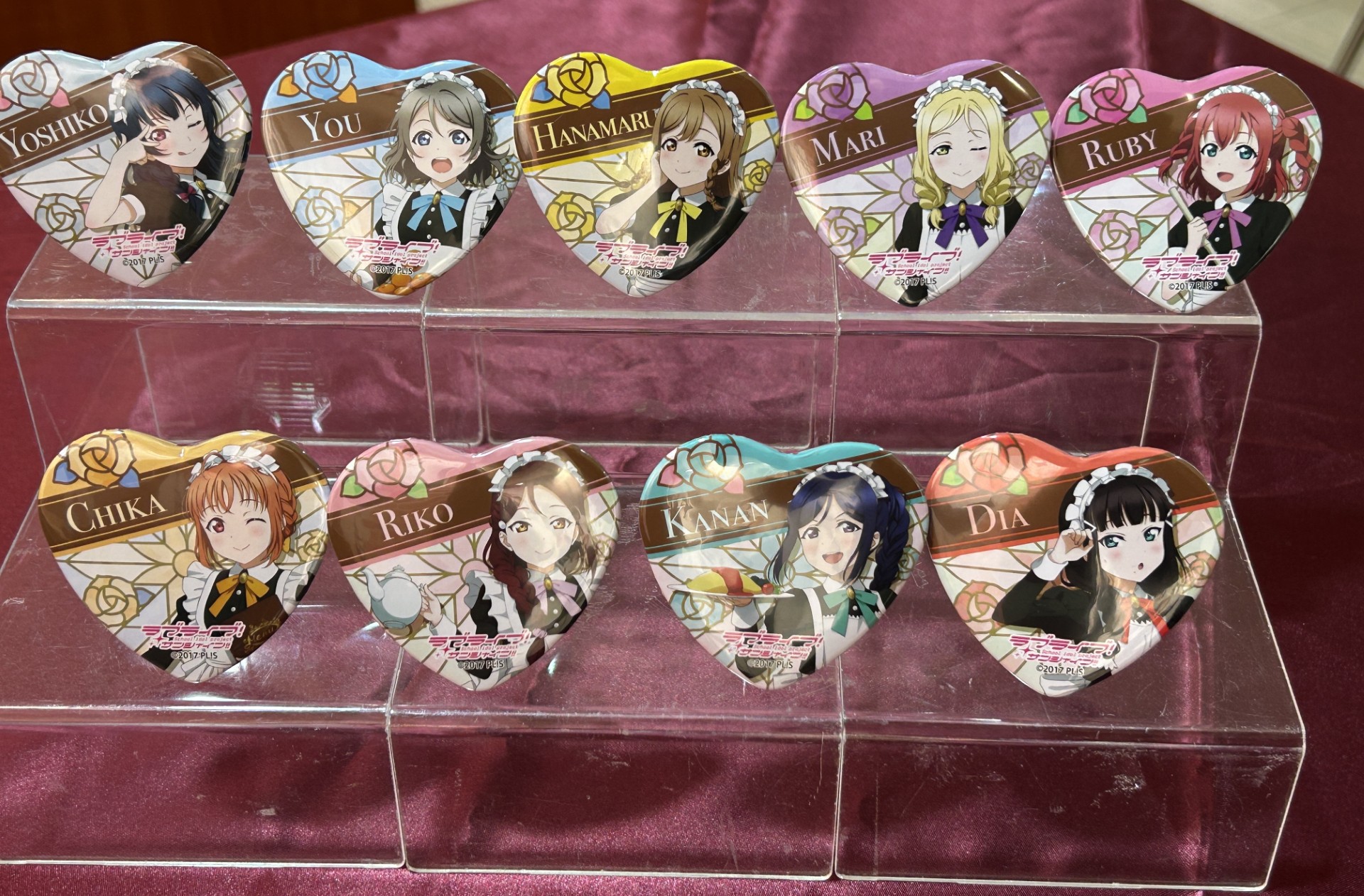 ラブライブ！サンシャイン!! トレーディングハート缶バッジ (9個