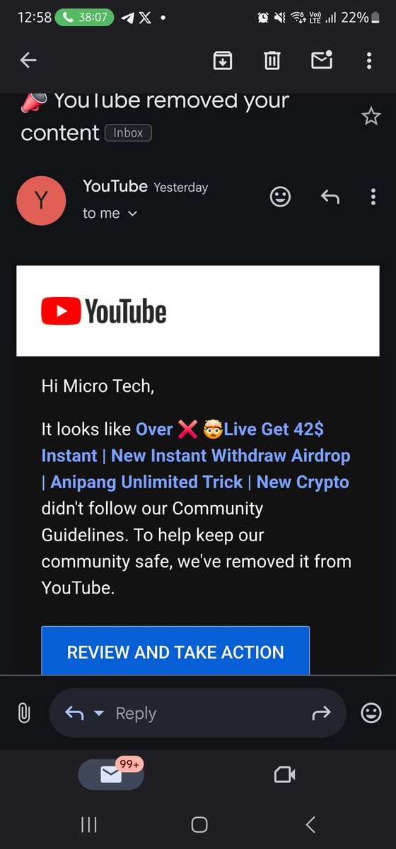 Microtech_Mt's tweet photo. Hi @TeamYouTube @YouTubeIndia @YouTube @YouTubeIndia @YouTubeCreators I need help with my YouTube channel. I got one community guidelines strike, but my channel was removed completely after that. I’ve always followed the rules and focus on creating educational content.

I’ve worked on this channel for over six years, and it’s my only source of income. Please take a look at this issue and review my case.

Channel link: https://t.co/0G4P6op4FJ

It would mean a lot if you could help get my channel reinstated. Thank you!
