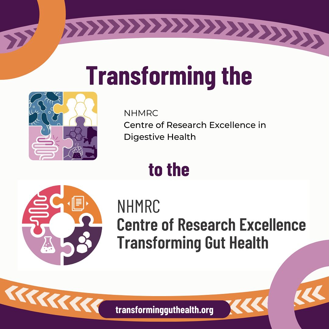ausEE Inc. (@auseeorg) on Twitter photo The <a href="/CREDigestHealth/">CRE in Digestive Health</a> is transforming! With the awarding of the 2024-2029 NHMRC grant funding, the centre has been reshaped into the CRE in Transforming Gut Health (CRE-TGH): transformingguthealth.org
Sign up to their new mailing list for all the latest news: transformingguthealth.org/mailing-list/ The <a href="/CREDigestHealth/">CRE in Digestive Health</a> is transforming! With the awarding of the 2024-2029 NHMRC grant funding, the centre has been reshaped into the CRE in Transforming Gut Health (CRE-TGH): transformingguthealth.org
Sign up to their new mailing list for all the latest news: transformingguthealth.org/mailing-list/