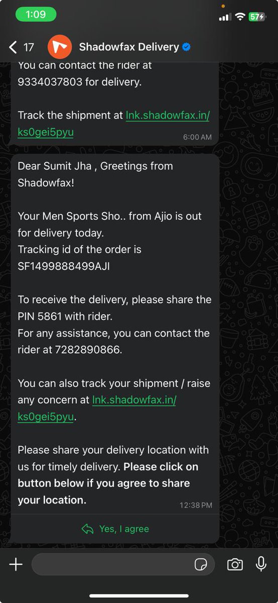 jhasumitku's tweet photo. Just a fake assistance from @shadowfax_in , as your rider says has he is not even working in @shadowfax_in .   You are just faking all this! https://t.co/ndEvUrL38u