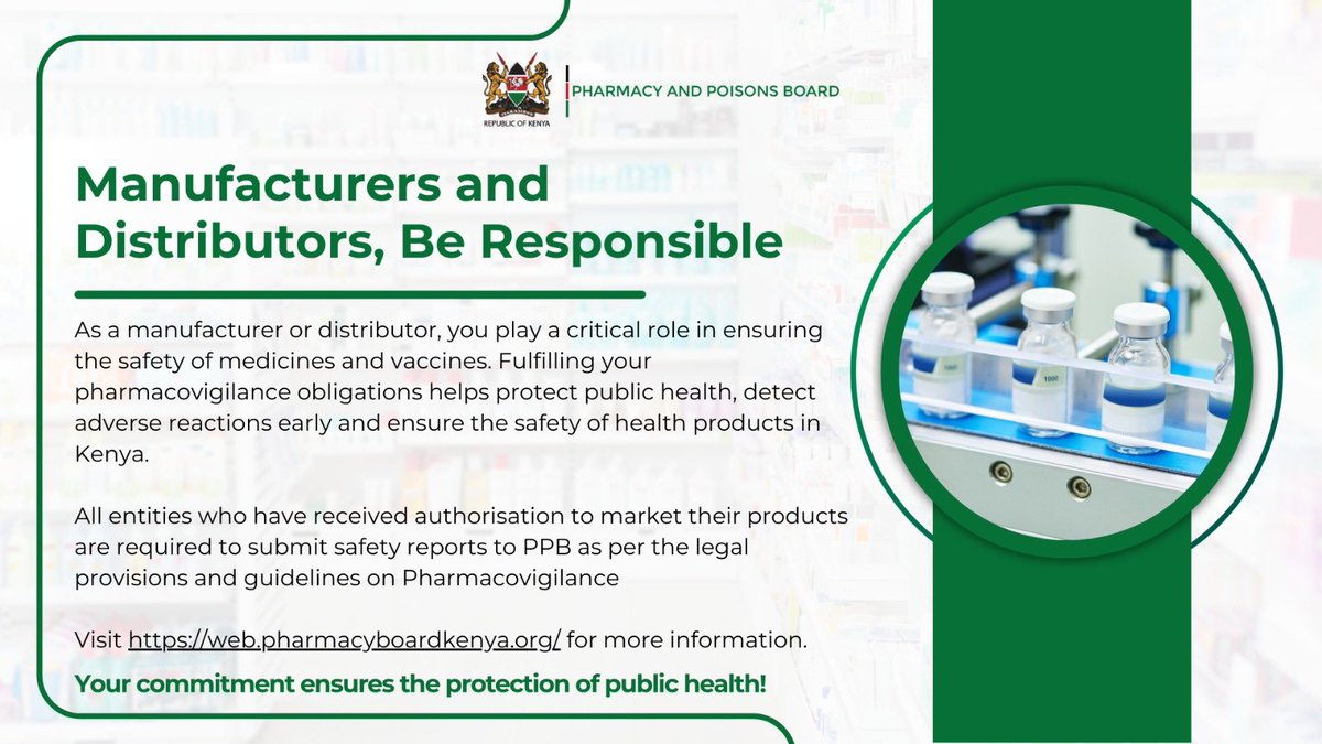 Pharmaceutical Manufacturers and Distributors: Responsibility is not an option—it’s a commitment.

#PPBCares
