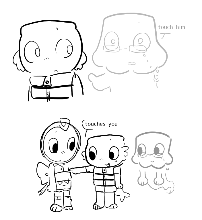 Shayzie_star's tweet photo. me and my partner had a rlly cute interaction with a random brightney i thought i'd share (im glisten theyre finn) #dandysworld https://t.co/Hwb7RmBouj