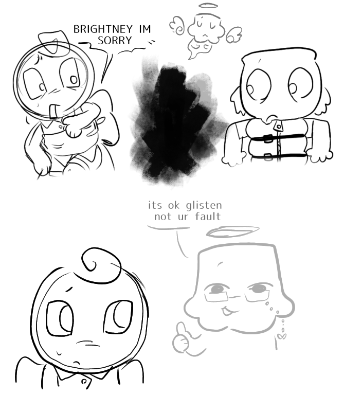 Shayzie_star's tweet photo. me and my partner had a rlly cute interaction with a random brightney i thought i'd share (im glisten theyre finn) #dandysworld https://t.co/Hwb7RmBouj