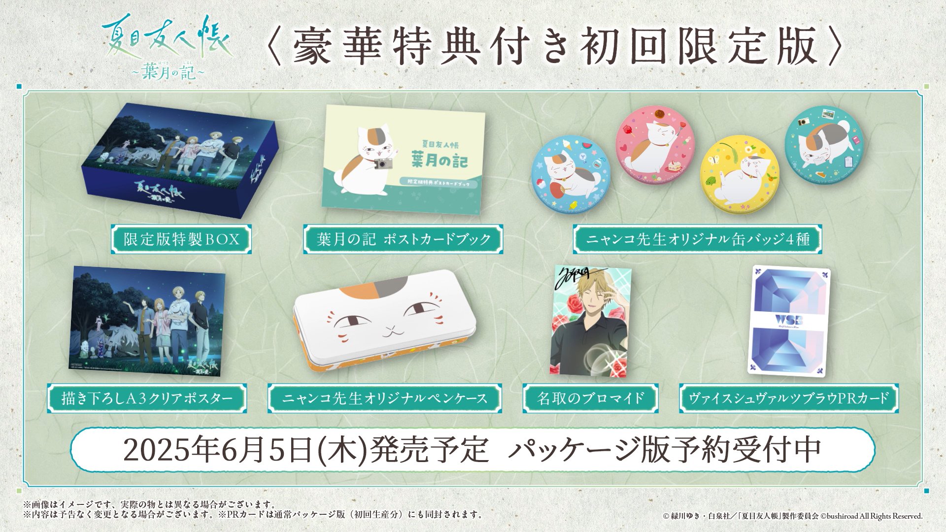 アニメイト有償店舗特典のみSwitch夏目友人帳葉月の記