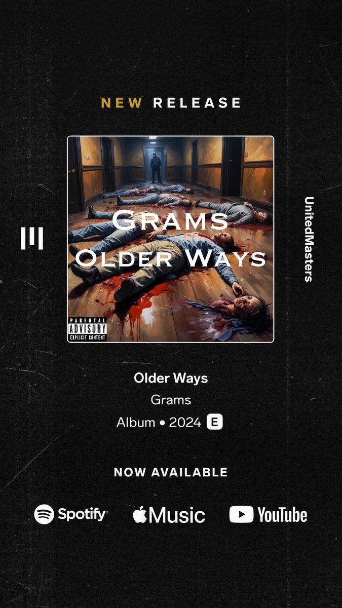 TheRealGrams's tweet photo. NEW MUSIC 

STREAMING ON ALL PLATFORMS 

#linkinbio
#boombap
#goldenera
#undergroundhiphop
#bars
#lyrics
#beats
#beatsforsale
#chopsamples
#NewMusicFriday 
#olderways https://t.co/luEzMC0By1