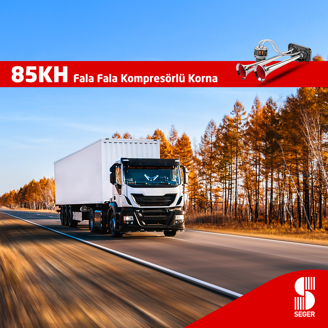 Yüksek ses ve ürün kalitesine sahip 85KH kompresörlü korna, kompresörü sayesinde ilave bir hava tankına ihtiyaç duymadan kendi havasını üretebilmektedir.

#seger #segerkorna #segerauto #teknolojininsesi #yollarinsesi #segeraydınlatma #sizinsesiniz