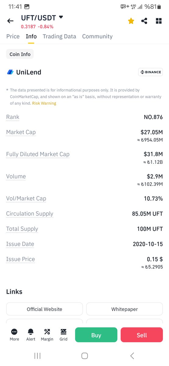 Snmhkan_144's tweet photo. #UFT $UFT
The supply of UFT coin is low.
Market value is low.
I love coins like this.
I bought Uft coin.
#REI #UFT #OM #DF #STRAK #BTC #ETH #KMD #PENGU #TURBO #BNN https://t.co/ote1TIHMG2