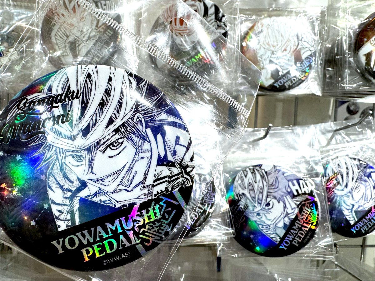 弱虫ペダル 宇宙柄ホログラム缶バッジ 秋田書店ストアin大阪アメリカ村