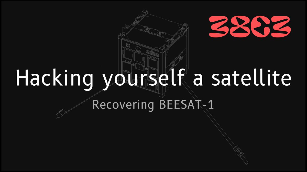 „Hacking yourself a satellite - recovering BEESAT-1“ @ #38C3

After the recovery of #BEESAT-1 in September we will present the process of diagnosing, recovering and current state of <a href="/TUBerlin/">TU Berlin</a> first #CubeSat tomorrow at 38th #CCC. 

fahrplan.events.ccc.de/congress/2024/…

#CubeSat #NanoSatellite