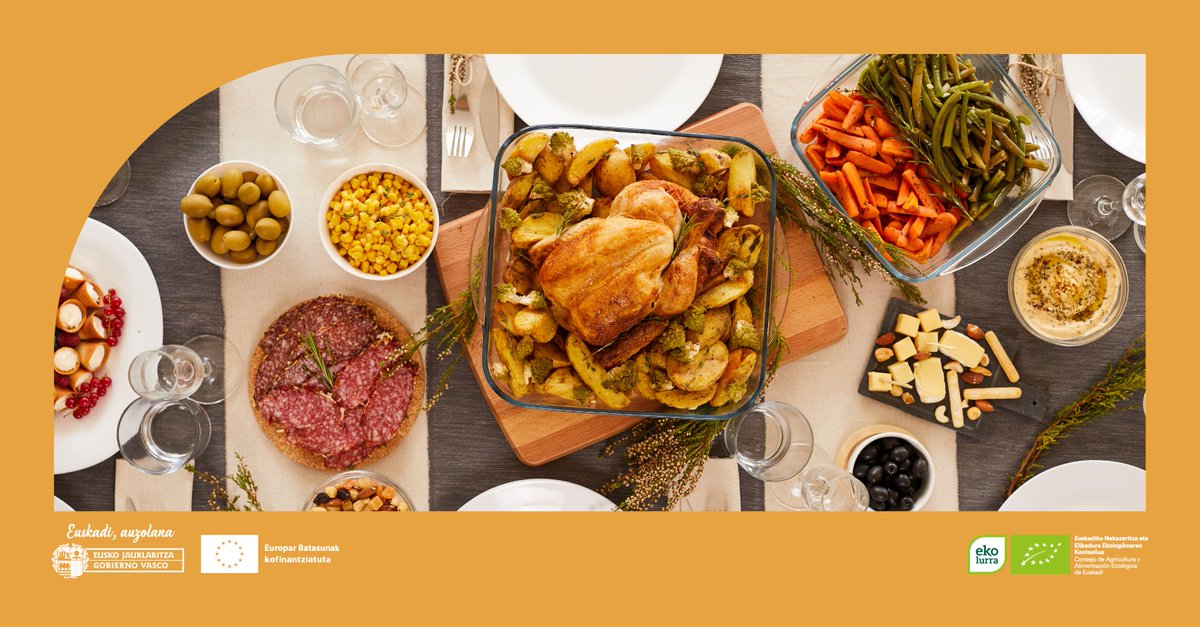 🍗🥕🧀🫒 Gabonetan, xehetasun guztiak zaintzen ditugu. Zergatik ez zaindu elikagaien kalitatea ere? Zure mahaia are bereziagoa izan dadin aukeratu elikagai ekologikoak!

🍗🥕🧀🫒 En Navidad, cuidamos todos los detalles. ¿Por qué no cuidar también la calidad de los