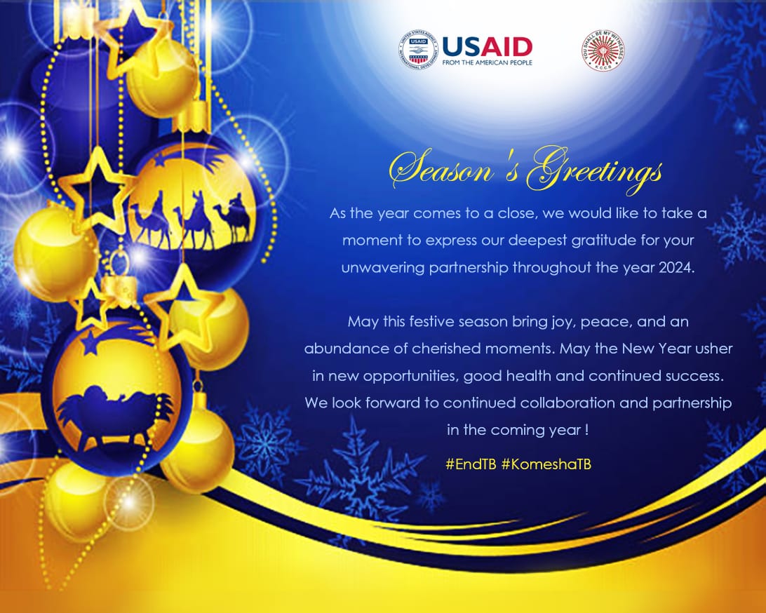 #EndTB #KomeshaTB 
<a href="/USAIDKenya/">USAID Kenya</a> <a href="/MOH_Kenya/">Ministry of Health</a> <a href="/NTLDKenya/">NTLD</a> <a href="/WHOKenya/">WHO Kenya</a> <a href="/GlobalFund/">The Global Fund</a> <a href="/PEPFAR/">PEPFAR</a> <a href="/StephenMule1/">Hon Stephen Mule MP</a> <a href="/CHSKenya/">CHS</a> <a href="/Amref_Kenya/">Amref Health Africa in Kenya</a> <a href="/StopTBKe/">Stop TB Partnership Kenya</a>