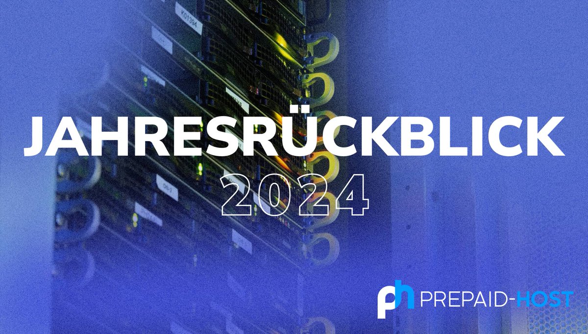 Neue Meilensteine, neue Projekte, neue Herausforderungen – 2024 war spannend. 🌟 Unser Jahresrückblick ist live! Lies nach, was wir erreicht haben: prepaid-host.com/de/blog/jahres…
