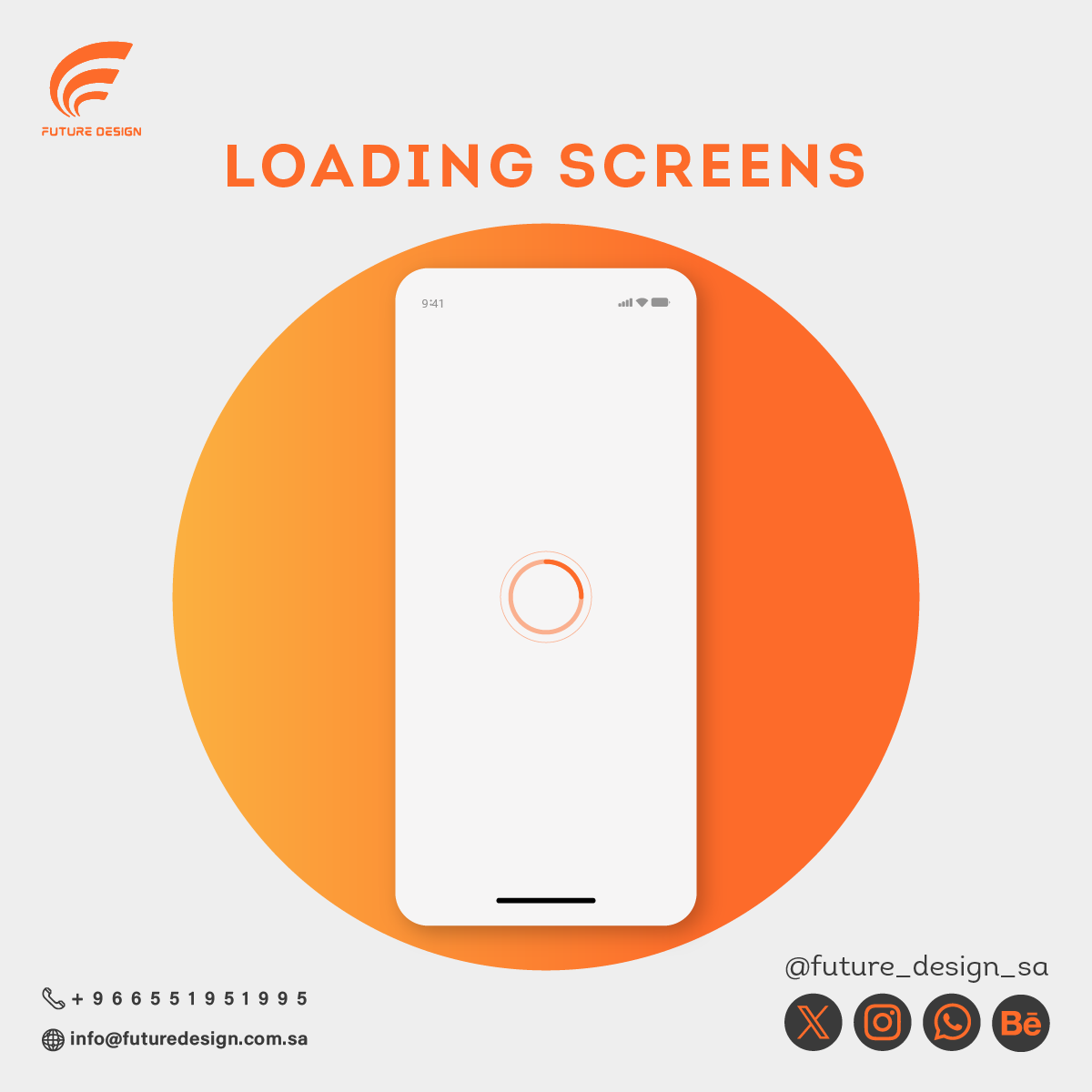 FutureDesign_SA's tweet photo. ⏳ Smooth Loading Screens ⏳
✅ Simple animations to engage users
✅ Clear progress indicators
✅ Add a branded touch
✨ Better loading = Happier users! 💡
#UXDesign #DesignTips https://t.co/QDTfOGhflZ
