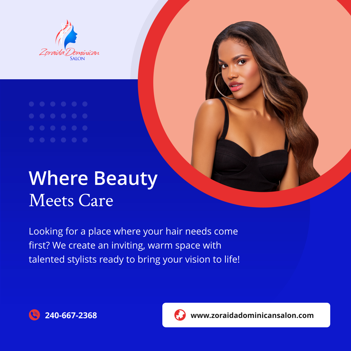 zoraidasalon's tweet image. At Zoraida Dominican Salon, we prioritize your needs and style preferences. Contact us today to explore the best services for your hair! 

#LanhamMD #HairSalonServices #ProfessionalStylists