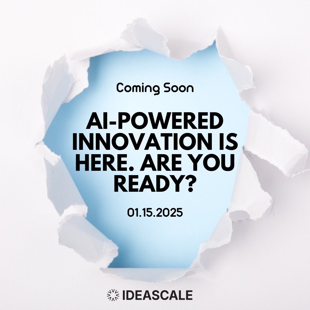 ideascale's tweet image. 🚀 Unlock the future of data insights with our AI Reporting Tool! Get ready to revolutionize how you analyze and act on your ideas. Coming soon to IdeaScale! 🌟 #InnovationUnleashed #AIReporting #IdeaManagement