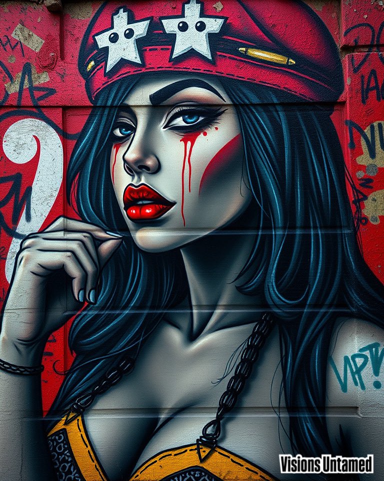 VisionsUntamed's tweet photo. #VisionsUntamed #Art #Arte #DigitalArt #Instagood #UrbanArt #StreetStyle #Rebellion #BoldColors #Graffiti https://t.co/t99R2Gy068