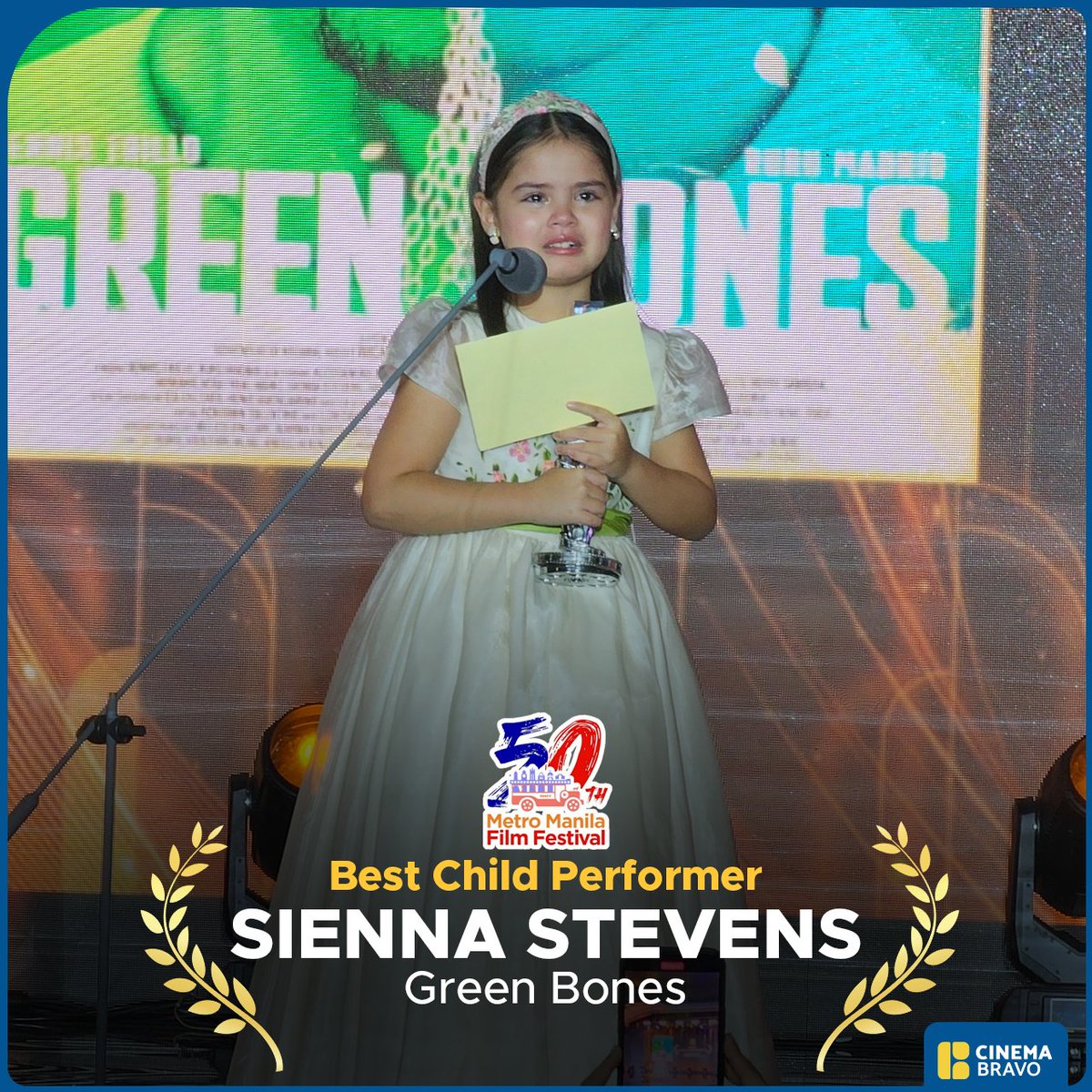 JUST IN: Sienna Stevens of 'Green Bones' wins Best Child Performer at #MMFF2024 Gabi ng Parangal (Awards Night).
#MMFF50GabiNgParangal #GreenBones #SiennaStevens