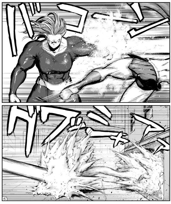 今回はどうしてもスケジュール管理がうまくいかず悔いの残る箇所もあるんですが、描けてるページはなんとか描けてます。アクションまんがです。よろしくお願い致します。 