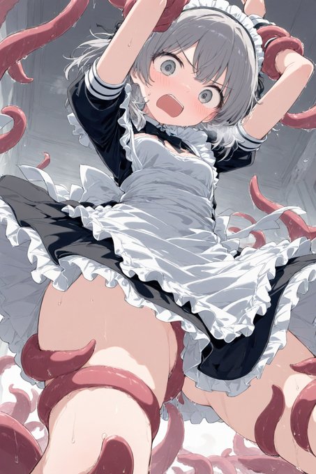触手メイドさん #オリジナル #stablediffusionart