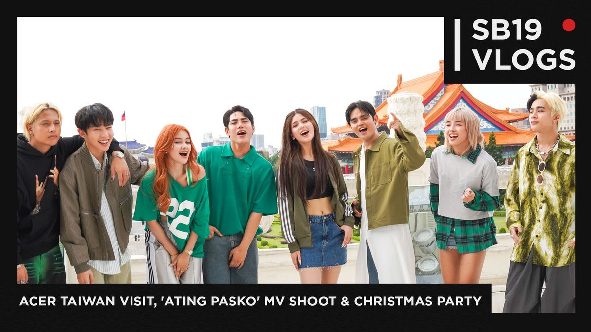🔴[SB19 VLOGS] Acer Taiwan Visit, 'Ating Pasko' MV Shoot &amp; Christmas Party 

Watch it here: 
🔗: youtu.be/dsP7Kwzq2Kk

#SB19 #AcerAtingPasko
