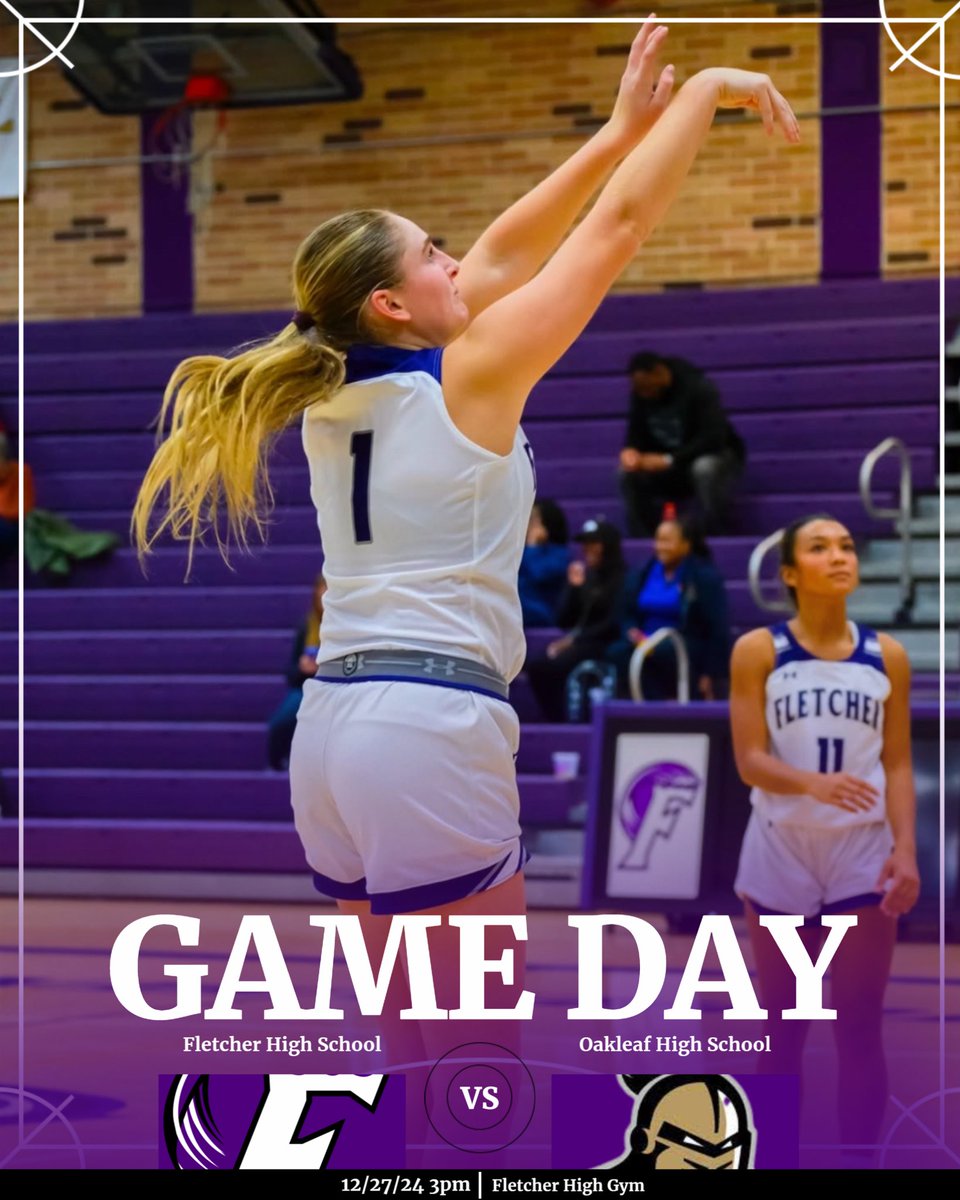Fletcher_GBB's tweet image. Holiday Hoops at the Beach….3pm vs Oakleaf #WeNotMe #StrengthenThePack 🟣⚪️🏀