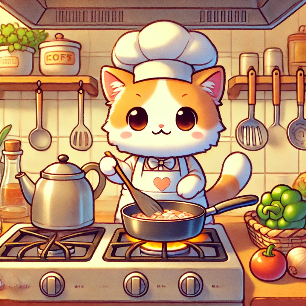 Salvar00's tweet photo. @PostsOfCats There’s something off about this cat... I didn’t know cats could be vegetarians 🤔😂 But hey, friendly advice to the owner: tell your cat to go easy on the salt, or it’s gonna wreck its kidneys. 💀🐾 

#ChefCat" https://t.co/NQGBn3nUTN
