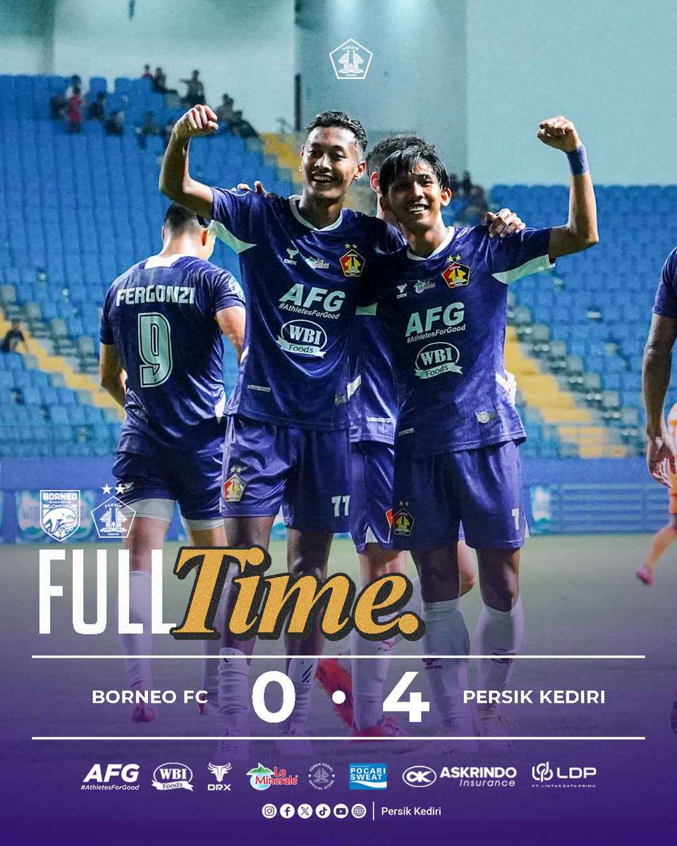 Persik Kediri (@persikfckediri) on Twitter photo ππππππππ ππ !
Berpesta akhir tahun di Stadion Batakan ! π₯π
Full Time
Borneo FC 0-4 Persik Kediri
β½οΈβ½οΈ Yusuf
β½οΈ Rifqi Ray
β½οΈ Abiyoso
πͺπππ πΆπ πΊπππ
πππ πΊπππ !
__
#Djajati
#PersikKediri
#KlubnyaKitaSemua ππππππππ ππ !
Berpesta akhir tahun di Stadion Batakan ! π₯π
Full Time
Borneo FC 0-4 Persik Kediri
β½οΈβ½οΈ Yusuf
β½οΈ Rifqi Ray
β½οΈ Abiyoso
πͺπππ πΆπ πΊπππ
πππ πΊπππ !
__
#Djajati
#PersikKediri
#KlubnyaKitaSemua
