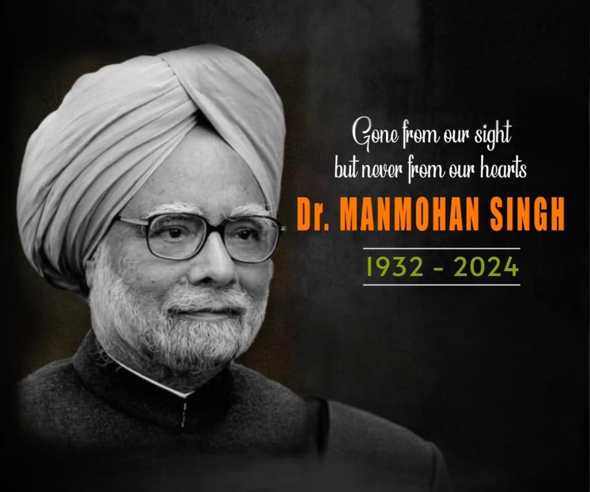 The architect of India’s liberal economic global policies, fruits of which we all are reaping #restinpeaceDrManmohanSingh #omshantiom 🙏🙏