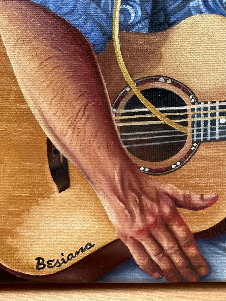 Final painting of the year! ‘Tony Maxwell’, 2024, 30 x 40 cm, oil on canvas. 

Made in honour of Prof. Tony Maxwell’s retirement this month after 24 years at <a href="/JohnInnesCentre/">John Innes Centre</a> doing groundbreaking science, including work on DNA gyrase, a topoisomerase that helps supercoil dsDNA.
