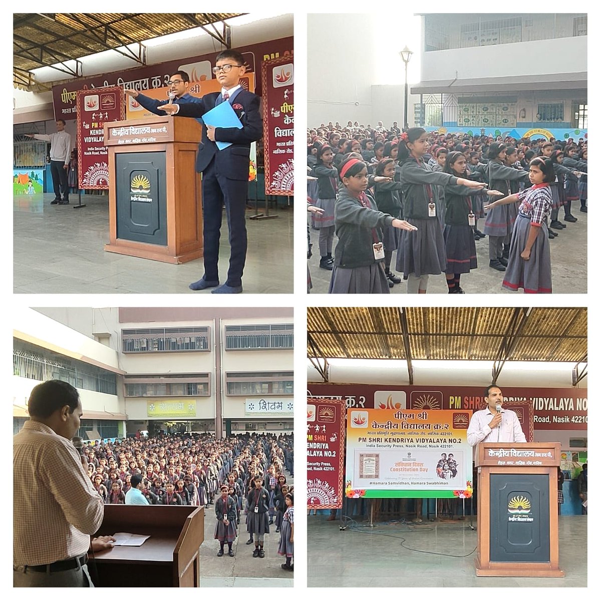 PM SHRI KV ISP Nasik (@ispkv) on Twitter photo Celebration of "Samvidhan Diwas (Constitution Day)" on 26 November 2024 as a part of "AKAM" at PM SHRI K.V. No.2 ISP Nashik
<a href="/KVS_HQ/">Kendriya Vidyalaya Sangathan</a>
<a href="/KvsMumbai/">KVS RO Mumbai</a> Celebration of "Samvidhan Diwas (Constitution Day)" on 26 November 2024 as a part of "AKAM" at PM SHRI K.V. No.2 ISP Nashik
<a href="/KVS_HQ/">Kendriya Vidyalaya Sangathan</a>
<a href="/KvsMumbai/">KVS RO Mumbai</a>