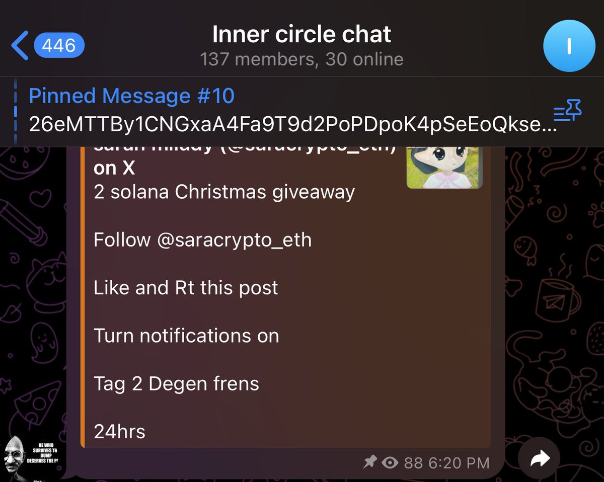 ONE person who interacts will be able to join the inner circle for COMPLETELY FREE

I'm dropping the ca to the cook today early in the inner circle like I do every single time

Interact and ill send one of you a surprise DM