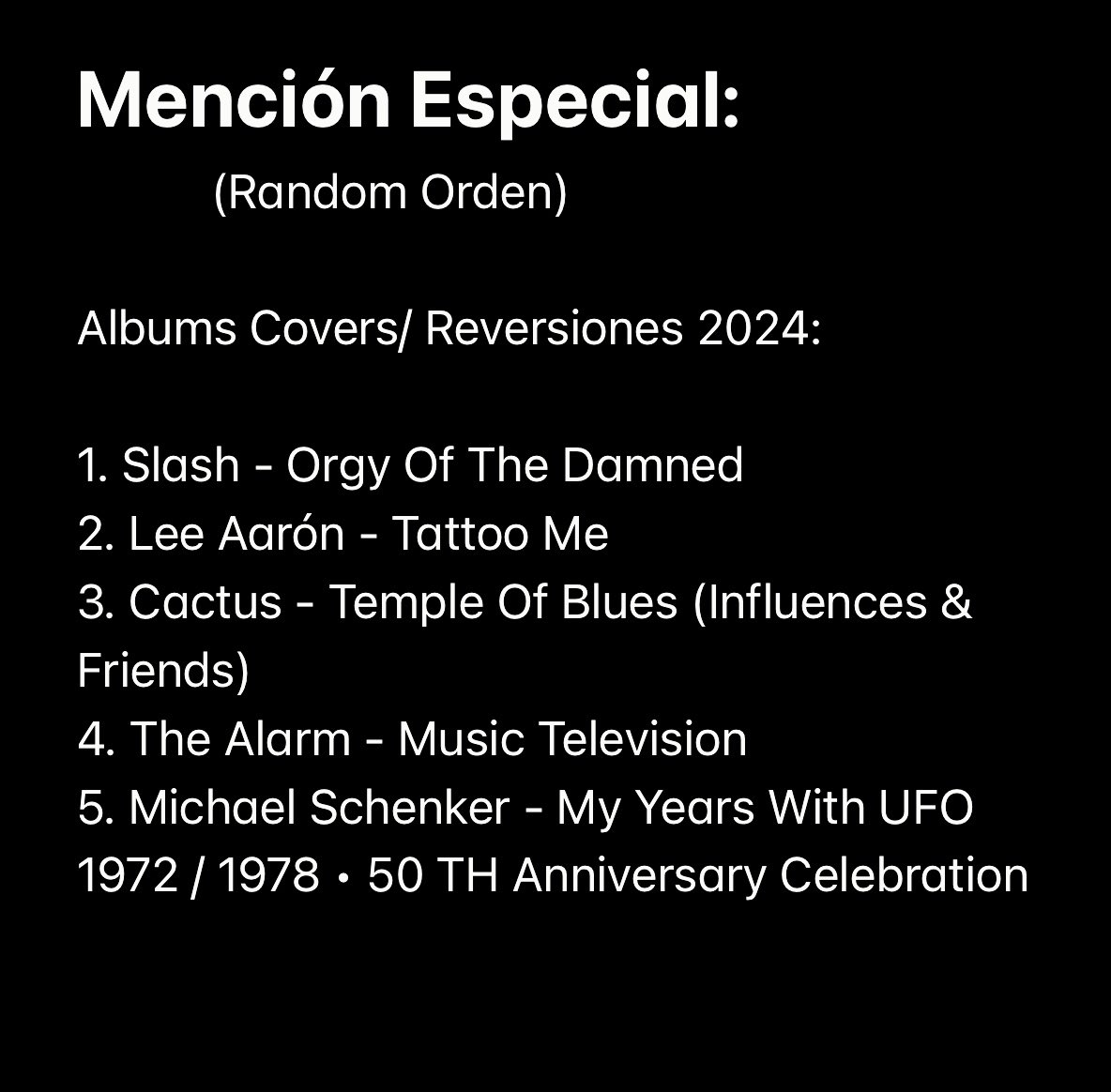 Lean (@junglemusicbsas) on Twitter photo Here, the increasingly prestigious list, The 20 of #LaJungla, 20 albums that we really liked from this tight 2024 (random order) • We also added bonus tracks: Special Mention Albums Covers/ Reversions. Thanks for the Music! #JungleMusic #LaJungla <a href="/KarmaEffectUK/">The Karma Effect</a> <a href="/blackberrysmoke/">BLACKBERRY SMOKE</a> Here, the increasingly prestigious list, The 20 of #LaJungla, 20 albums that we really liked from this tight 2024 (random order) • We also added bonus tracks: Special Mention Albums Covers/ Reversions. Thanks for the Music! #JungleMusic #LaJungla <a href="/KarmaEffectUK/">The Karma Effect</a> <a href="/blackberrysmoke/">BLACKBERRY SMOKE</a>