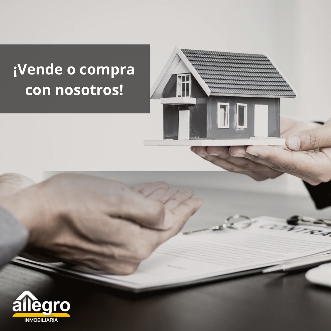 🔑 ¿Tienes una propiedad para vender o buscas tu próximo hogar?

En Allegro Inmobiliaria hacemos que sea fácil y seguro:
✔️ Para vendedores: Valoramos tu propiedad y la destacamos en el mercado.
✔️ Para compradores: Seleccionamos las mejores opciones para ti.