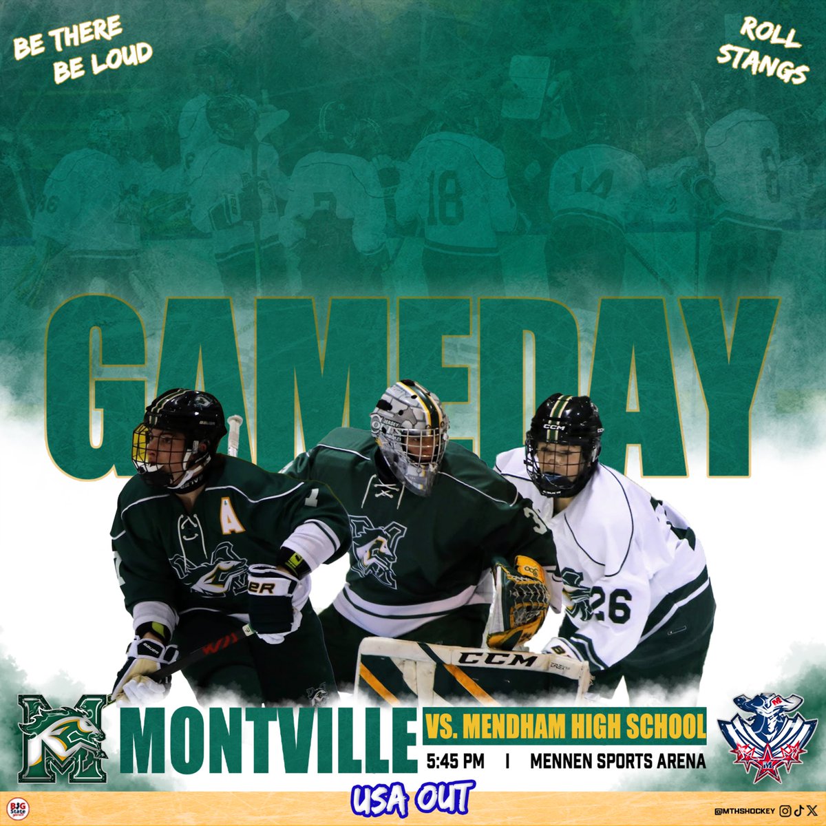 IT’S GAME DAY‼️

Be there to support the Mustangs @ 5:45 PM against Mendham at Mennen Sports Arena! THEME IS USA OUT🇺🇸‼️🏒🐎🥅

#rollstangs