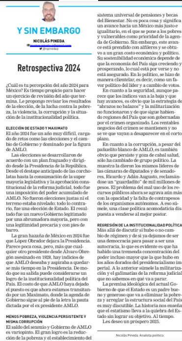 ¿Cuál es tu percepción de México en el 2024? Presento la mía: