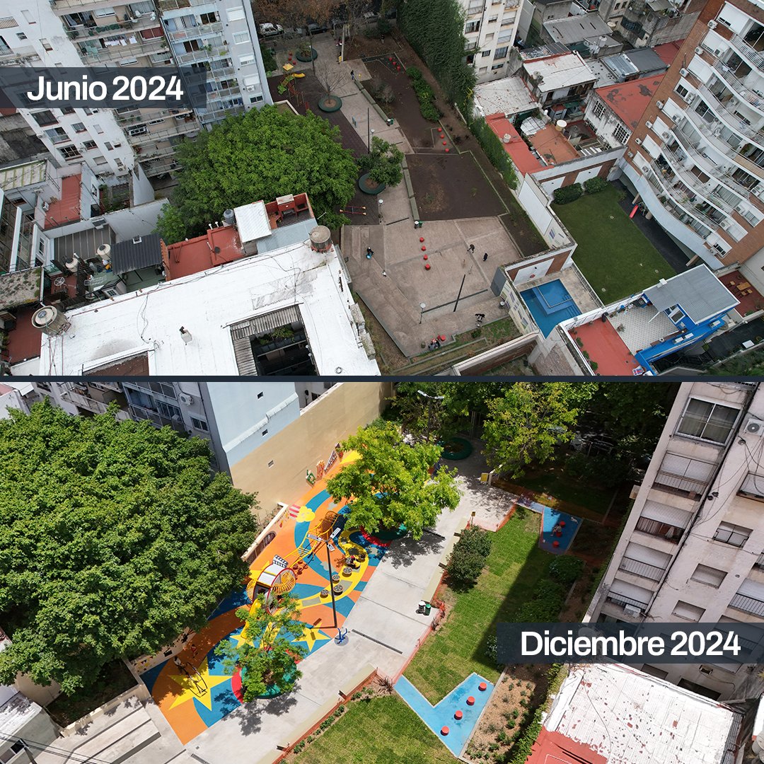 NUEVOS JUEGOS TEMÁTICOS EN EL PATIO SALGUERO 🎬

🎥 Se renovó integralmente este espacio público perteneciente al barrio de Almagro, incorporando un sector para niños con temática cinematográfica.

📍 Jerónimo Salguero 741, <a href="/bacomuna5/">Comuna 5</a>.