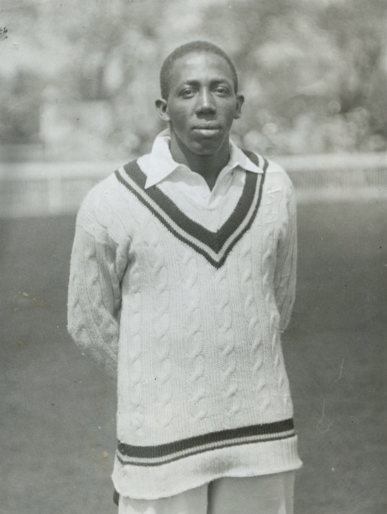 The first cricketing superstar from the Caribbean was Learie Constantine, a man of many talents and later Baron Constantine of Maraval in Trinidad and Nelson in the County Palatine of Lancaster - here he is, aged 26, in 1928 during the West Indies first Test tour of England