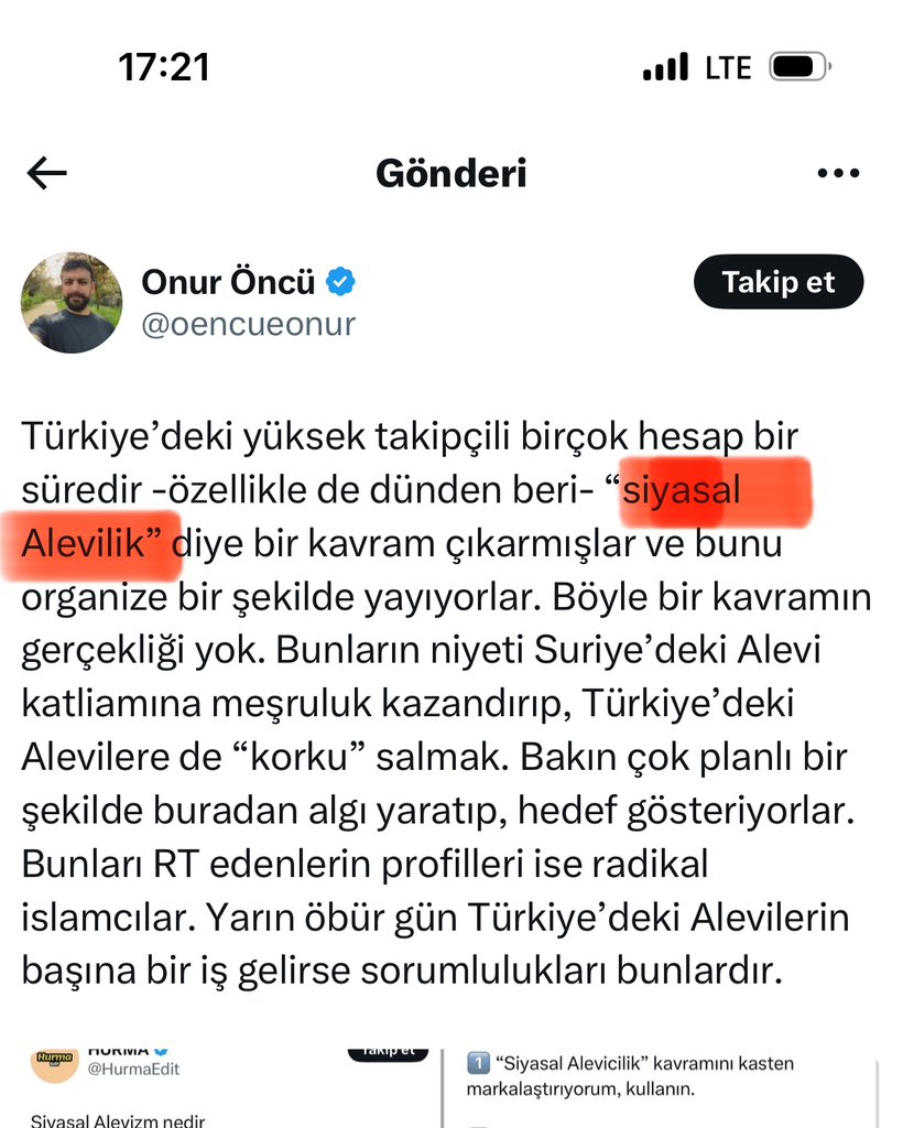 Siyasal Alevilik nedir sorusunun cevabı.
 @oencueonur