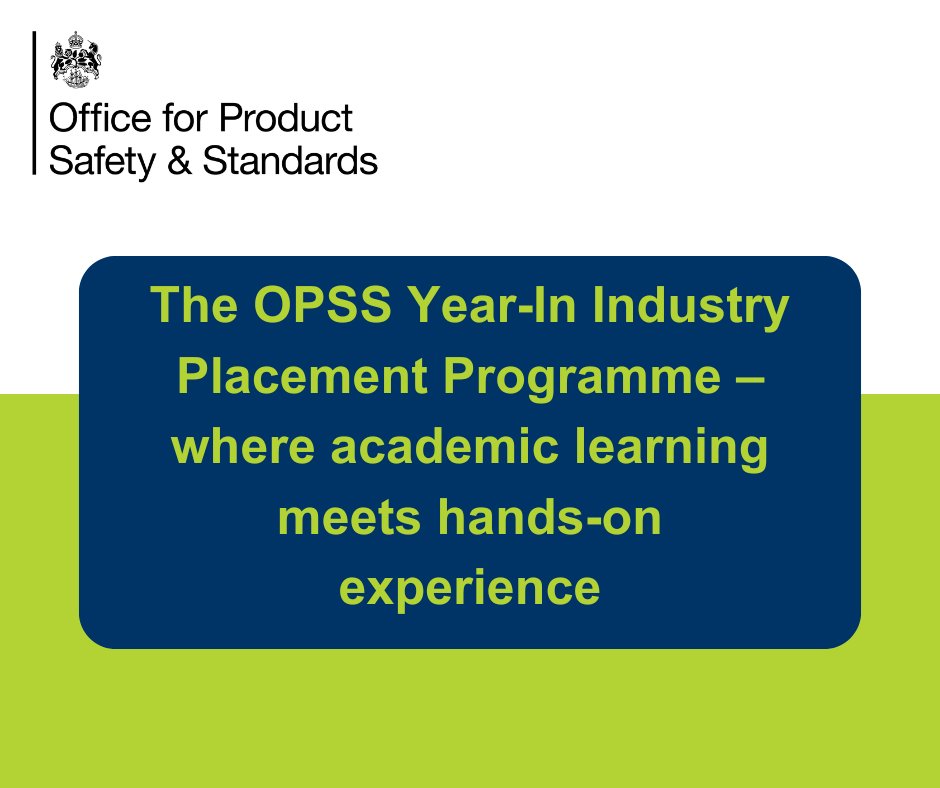 🎓 Applications for the OPSS Year in Industry Placement Programme close in a week! Our programme provides opportunities to be involved in wide-ranging work that develops your knowledge and skills in regulation and wider. You will also have opportunities to build a strong