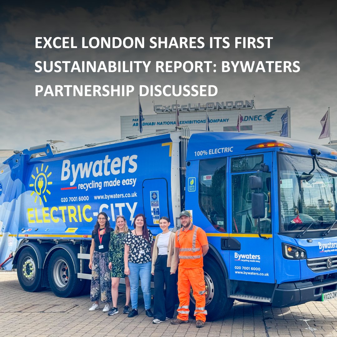 BywatersUK's tweet photo. 🗞️ @ExCeLLondon released their first sustainability report, and it's packed with exciting news, including our partnership! 🗞️

We're proud to be a part of their sustainability journey as we take their recycling operations to the next level. ♻️

#Bywaters #Excel #ExcelLondon https://t.co/jK54eFAtYa