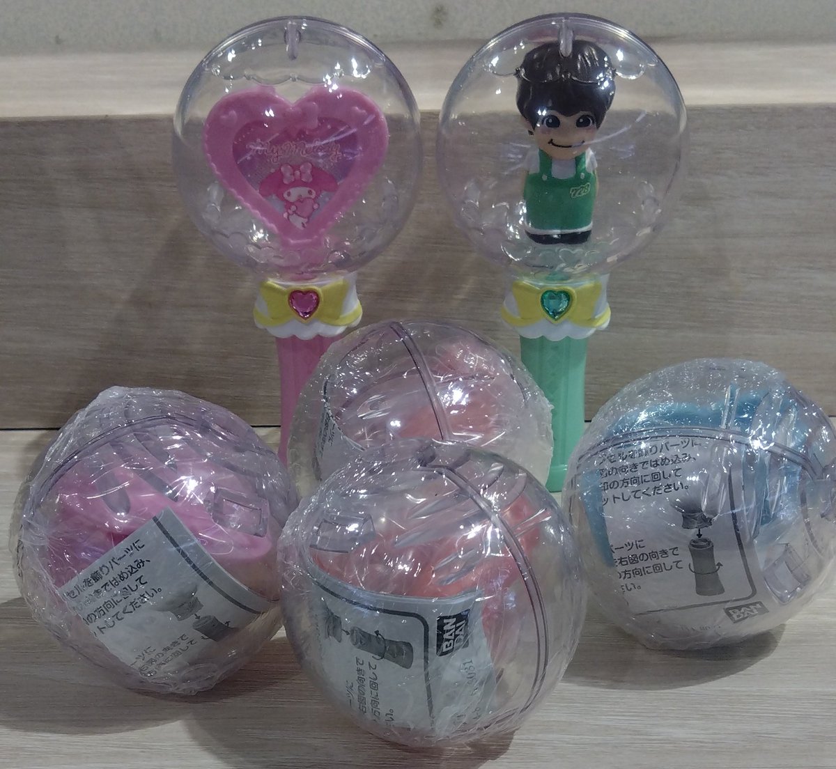 インスタで指人形が入ると知って イオンに回しに来た🥰🥰 青→緑→黄色