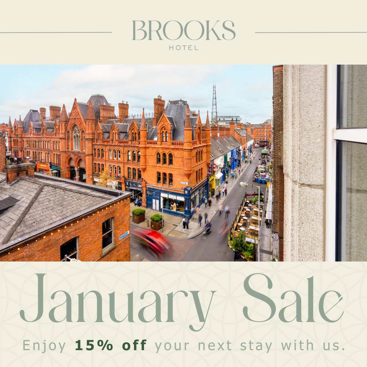 The countdown to 2025 begins at Brooks Hotel! ✨

Take advantage of our 15% off January Sale and treat yourself to a city break. 

Book now -> brookshotel.ie/en/january-sal…

#JanuarySale #BrooksHotel #DublinElegance