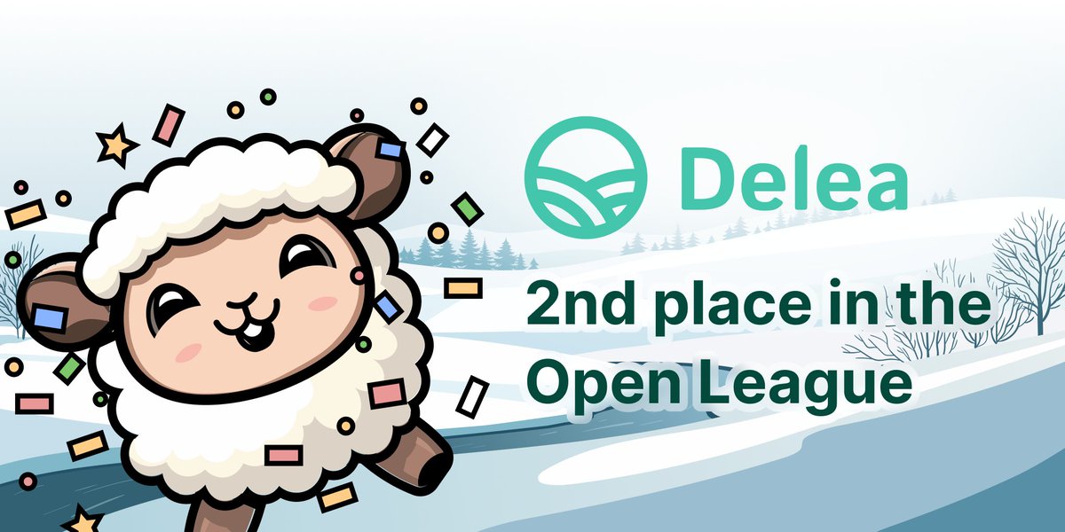 🎉 We did it –2nd Place in the Open League New Year Airdrop! 🎉
 
Thanks to our incredible community, we've secured the second spot with an impressive $5,560,000 TVL! 🥈

During the last 20 days, you were supporting us hard and earning points to get a share of the $1,5M airdrop