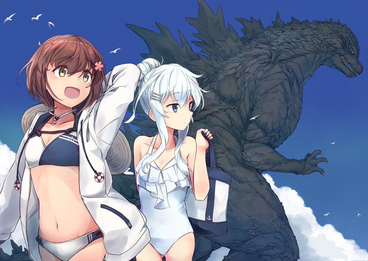 響(艦これ) ,雪風(艦これ) 「妄想を叩きつけた4枚 #2024年自分が選ぶ今年の4枚 」|みのすのイラスト