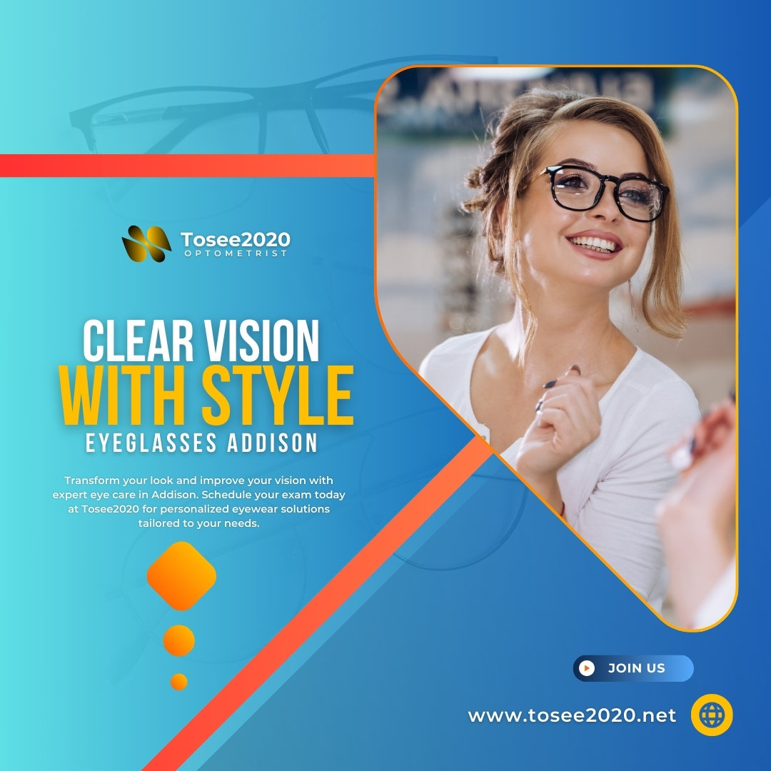 tosee2020's tweet image. Clear Vision with Style: Eyeglasses Addison

 Schedule your exam today at Tosee2020 for personalized eyewear solutions tailored to your needs.

#EyeglassesAddison #VisionCare #Tosee2020

Read More at : tosee2020.net/services/eyegl…