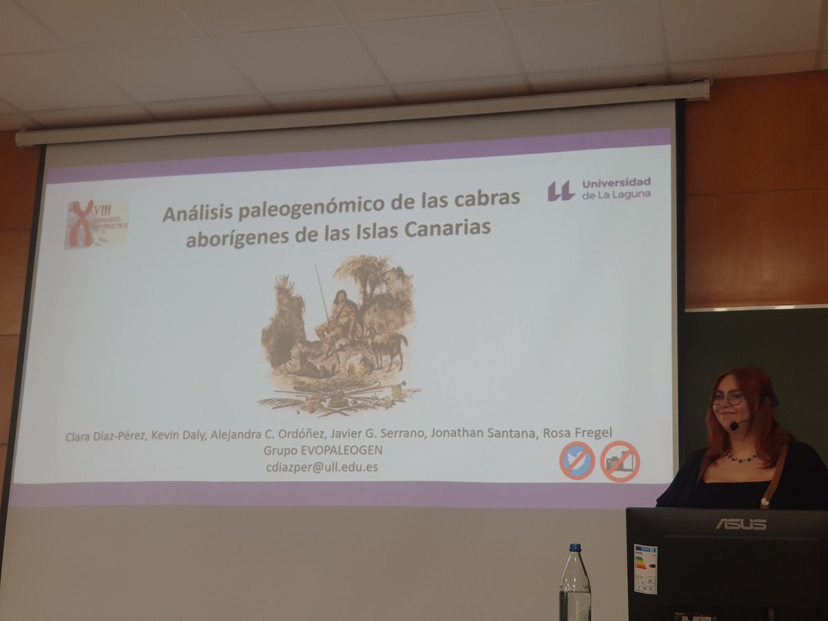 <a href="/CienciaULL/">Cienci<a href="/ULL/">Universidad de La Laguna</a></a> @ULL <a href="/AsociacionJINTE/">Asociación Jóvenes por la Investigación Tenerife</a> <a href="/Gesalud_ULL/">Genomics and Health Lab (ULL)</a> <a href="/PaleogenomicULL/">Paleogenomics Lab at ULL</a> Sigue Clara Díaz  con su charla sobre paleogenómica de animales aborígenes. Gracias Clara.