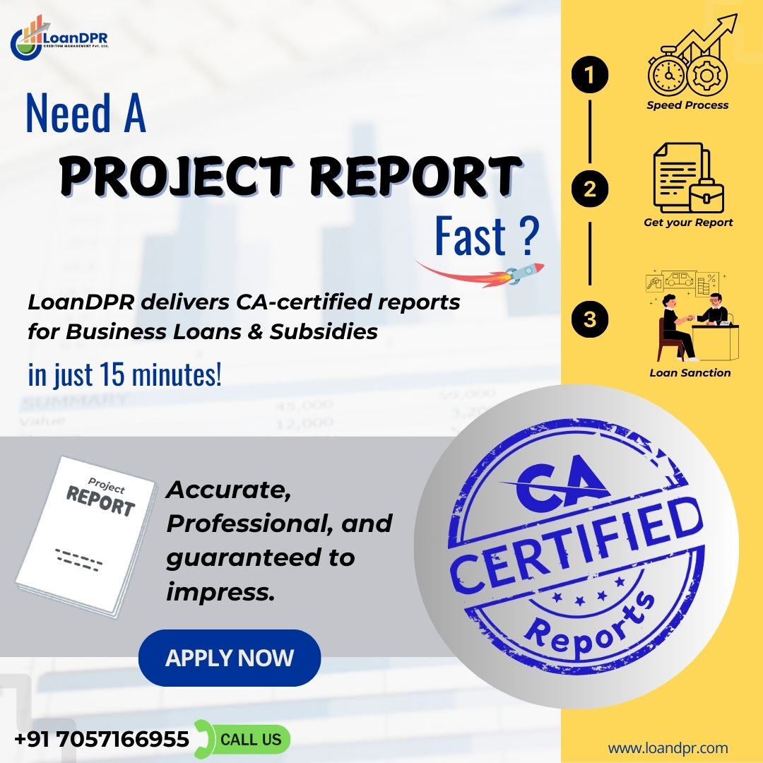 loandpr's tweet photo. Get your Project Report done by experts!
LoanDPR provides CA-certified Project Reports for Bank Loans and Subsidies.
Our team ensures your report is accurate, well-structured, and meets all requirements.
Get it in 15 minutes! 
Call +91 7057166955.

#Loandpr #ProjectReport https://t.co/KHVLkwRr6v