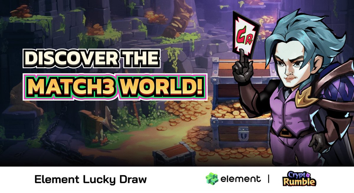 Element_Market's tweet image. 🎉 Element Lucky Draw 🎉

🌟Happy Holidays! We’re wrapping up 2024 with an exciting #Giveaway! 🎁 Element has partnered with Crypto Rumble @cryptorumble_io to bring you 50 Crypto Rumble Whitelist spots! 💎

Join the game before Jan. 9 for a chance to win amazing rewards! 🏆

🗓️…