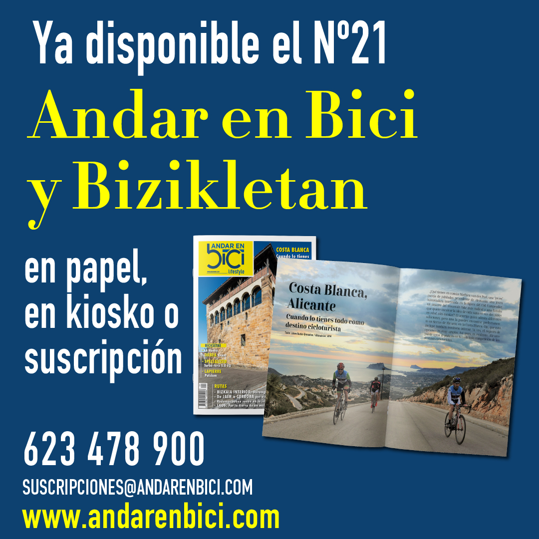 😲Ya disponible en kioskos el nº21 de Andar en Bici y Bizikletan (zona Bizkaia) con contenidos sobre rutas, productos y novedades, noticias de interés y mucho más...
🗞SI QUIERES SUSCRIBIRTE A LA REVISTA EN PAPEL ACCEDE A LA WEB
andarenbici.com/art/701/suscri…