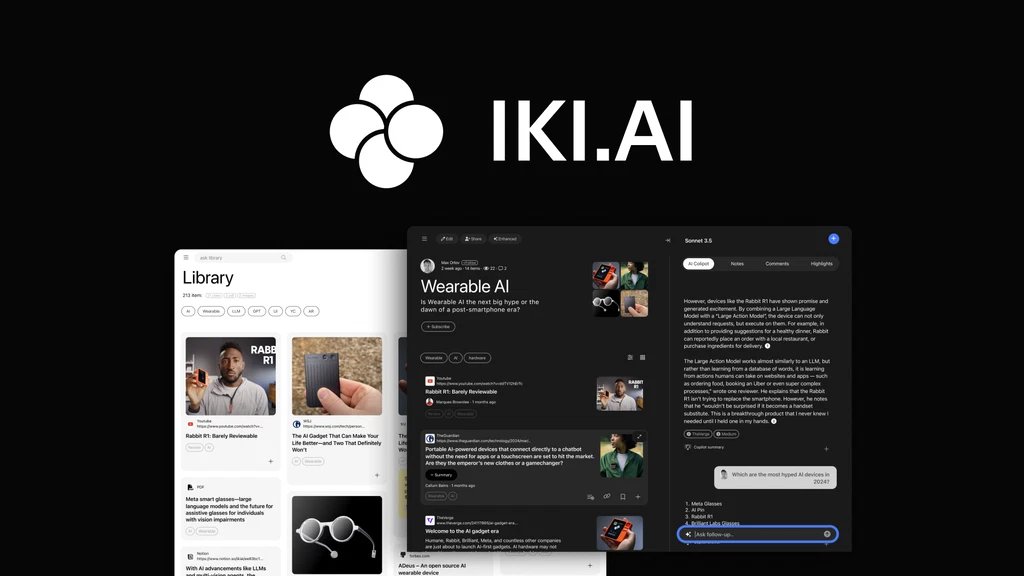PANIhq's tweet image. IKI.AI - Plus Exclusive -  is a digital library and AI copilot that can fetch info, absorb knowledge, research concepts, answer questions, and generate reports.

👉 Grab  now: l.groww.one/as-iki-ai